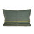 Wool cushion cover, 'Relaxed and Cozy' - Striped Wool Cushion Cover in Green Hand-Woven in Armenia