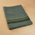 Wool cushion cover, 'Relaxed and Cozy' - Striped Wool Cushion Cover in Green Hand-Woven in Armenia