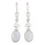 Lilac jade dangle earrings, 'Love Poem' - Lilac jade dangle earrings