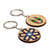 Wood keychain, 'Ancient S' (set of 2) - Traditional Sigil and Armenian Letter S 2-Piece Keychain Set