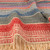 Wool throw, 'Nice and Cozy' - Hand-Woven Striped Wool Throw with Geometric Patterns
