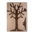 Wood jewelry stand, 'Tree of Treasure' - Hand-Carved Nature-Themed Dark Brown Wood Tree Jewelry Stand