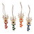 Wood ornaments, 'Joyful Antlers' (set of 4) - Assorted 4-Piece Wood Reindeer Ornament Set from Armenia