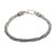 Men's sterling silver braided bracelet, 'Wyvern Mystique' - Men's Hand Made Textured Silver Braided Bracelet thumbail