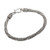 Men's sterling silver braided bracelet, 'Wyvern Mystique' - Men's Hand Made Textured Silver Braided Bracelet (image 2b) thumbail