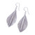 Sterling silver dangle earrings, 'Tulsi Leaf' - Sterling Silver Dangle Earrings Leaves (image 2c) thumbail
