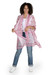 Block print cotton shawl, 'Berry Blossoms' - Spring-Themed Hand-Block Printed Cotton Shawl in a Pink Hue