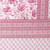 Block print cotton shawl, 'Berry Blossoms' - Spring-Themed Hand-Block Printed Cotton Shawl in a Pink Hue