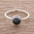 Jade solitaire ring, 'Ancient Circle' - Dark Green Jade Solitaire Ring Crafted in Guatemala (image 2) thumbail