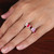 Multi-gemstone cocktail ring, 'Pink Lovers' - Polished One-Carat Faceted Multi-Gemstone Cocktail Ring (image 2j) thumbail