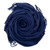 Throw blanket, 'Intersections in Blue' - Fringed Blue Acrylic/Alpaca Blend Throw Blanket (image 2b) thumbail