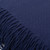 Throw blanket, 'Intersections in Blue' - Fringed Blue Acrylic/Alpaca Blend Throw Blanket (image 2c) thumbail