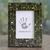 Glass mosaic photo frame, 'Forest Moss' (4x6) - Artisan Crafted Moss Green Glass Mosaic 4 x 6 Picture Frame (image 2) thumbail