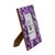 Glass mosaic photo frame, 'Purple Impression' (4x6) - 4x6 Rectangular Glass Mosaic Purple Photo Frame from India (image 2c) thumbail