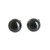 Jade stud earrings, 'Jade Shadows' - Sterling Silver Stud Earrings with Green Jade Beads thumbail