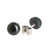 Jade stud earrings, 'Jade Shadows' - Sterling Silver Stud Earrings with Green Jade Beads (image 2d) thumbail