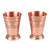 Copper rocks glass, 'Glamorous Elixir' (pair) - Classic High-Polished Copper Rocks Glass Pair Made in India thumbail