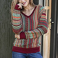 Earthy Threads in Red