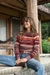 100% alpaca sweater, 'Mines of Maras' - Burgundy and Brown Soft Woven 100% Alpaca Pullover Sweater (image 2) thumbail