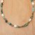 Gold-accented pearl and reconstituted turquoise necklace, 'Boho Spirit' - Cultured Pearl Reconstituted Turquoise Gold Accent Necklace (image 2b) thumbail