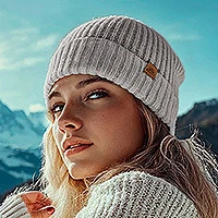 Alpaca blend knit beanie, 'Fog Grey Age' - Alpaca and Wool Blend Knit Beanie Hat in Fog Grey