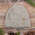 Alpaca blend knit beanie, 'Fog Grey Age' - Alpaca and Wool Blend Knit Beanie Hat in Fog Grey (image 2b) thumbail