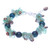 Multi-gemstone beaded bracelet, 'Sea Foam Charm' - Smoky Quartz and Cultured Pearl Beaded Bracelet (image 2d) thumbail