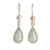 Jade dangle earrings, 'Apple Green Tears' - Drop-Shaped Jade Dangle Earrings in Apple Green thumbail