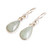 Jade dangle earrings, 'Apple Green Tears' - Drop-Shaped Jade Dangle Earrings in Apple Green (image 2c) thumbail