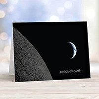 UNICEF holiday cards, 'Peace on Earth' (set of 12) - Peace on Earth Space Theme 12 Unicef Holiday Greeting Cards
