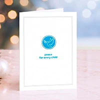 UNICEF holiday cards, 'For Every Child' (set of 12) - Peace For Every Child 12 Unicef Holiday Greeting Cards