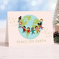 UNICEF holiday cards, 'Children Around the World' (set of 12) - Children of Peace Set of 12 Unicef Holiday Greeting Cards