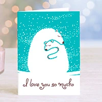 UNICEF holiday cards, 'The Cuddle Bears' (set of 12) - Bear Hug of Love Set of 12 Unicef Holiday Greeting Cards