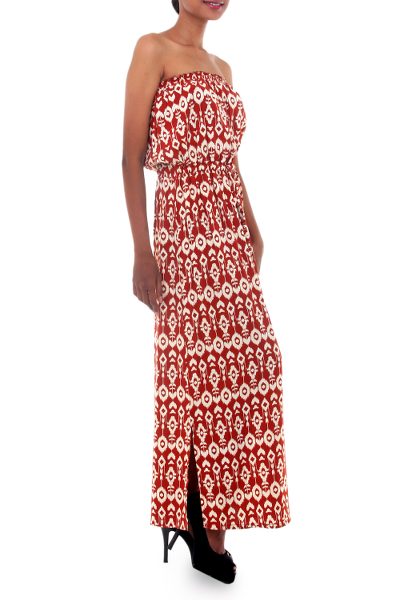 handcrafted s batik patterned maxi dress tulip novica handcrafted s batik patterned maxi dress tulip novica