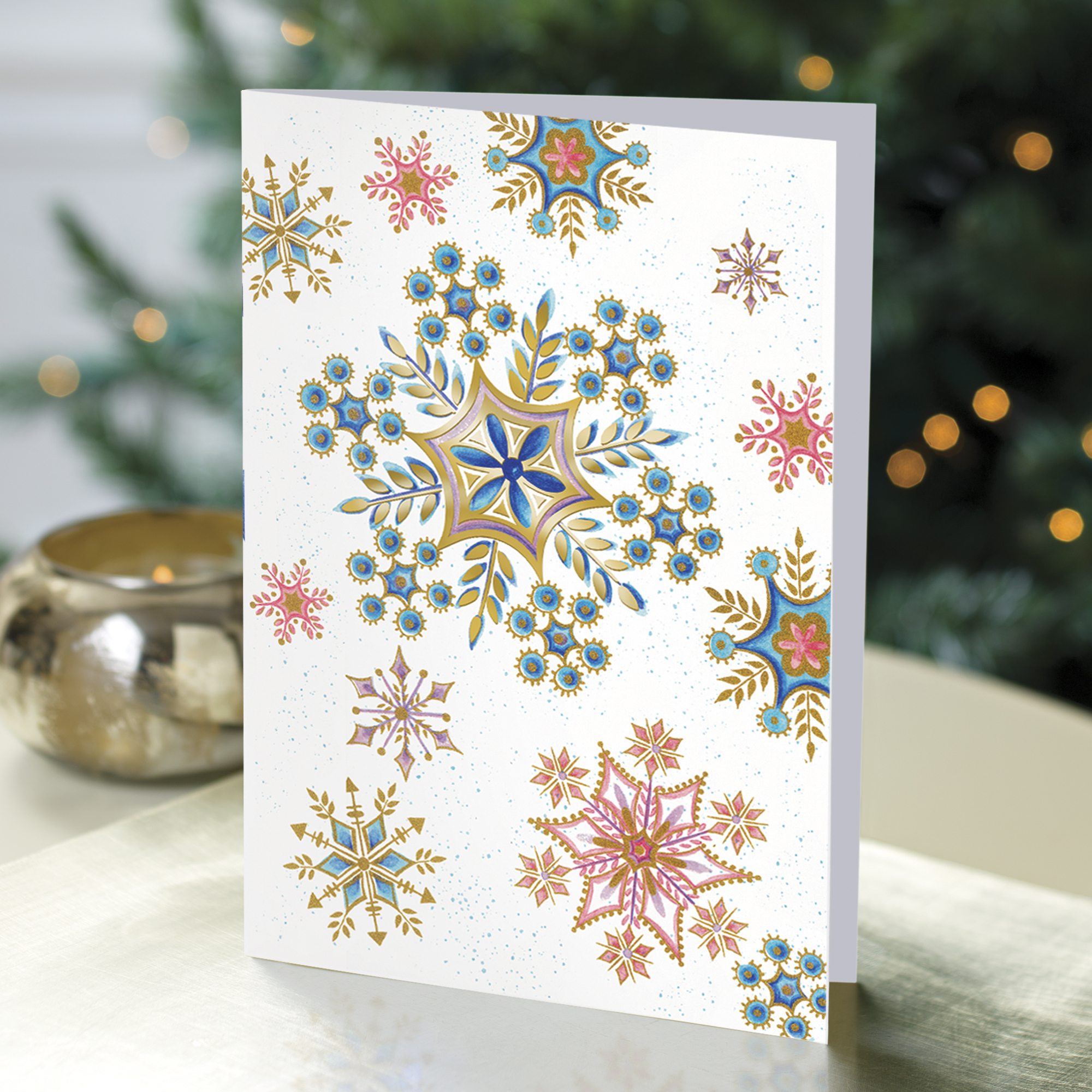 UNICEF Market UNICEF Holiday Cards Boxed Set Multicolor Snowflakes