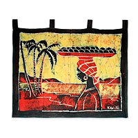Batik Wall Hanging african wall hangings at novica Batik Wall Hanging african wall hangings at novica