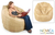 Leather beanbag chair cover, 'Buff Caress' (single) - Leather beanbag chair cover (Single)