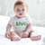 Kiva 100% cotton onesie, 'Kiva Baby' - 100% cotton infant one piece (image 2b) thumbail