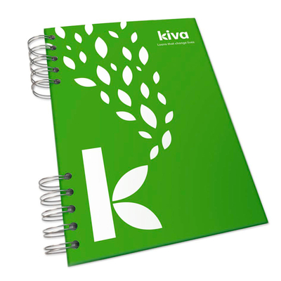 Kiva Notebook, 'Everyday' - Spiral bound with 120 blank pages at the ready