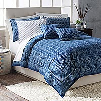 Featured review for Cotton duvet cover, Rajasthani Indigo