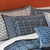 Cotton pillow sham, 'Rajasthani Indigo' - Blue Geometric Standard Sham thumbail