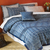 Funda de almohada de algodón - Funda estándar geométrica azul