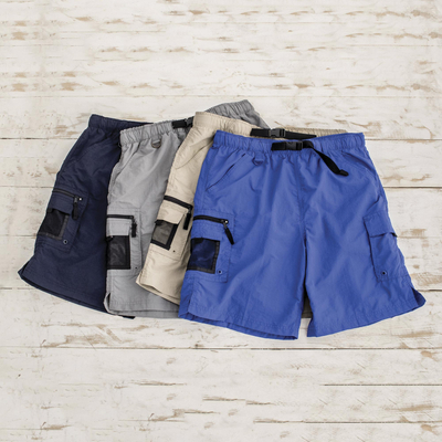Men's nylon shorts, 'Adventure Ahead' - Quick-dry Adventure Water Shorts
