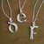 Sterling silver pendant necklace, 'Book of Kells' - Book of Kells Initial Necklace (image 2b) thumbail