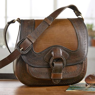 Bolivian Tooled Leather Bag Journey To La Paz Bolivian Tooled Leather Bag Journey To La Paz