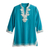 Embellished cotton tunic, 'Mughal Mystery' - Embroidered Mughal Tunic (image 2a) thumbail