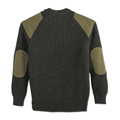 Men's wool sweater, 'British Isles' - British Isles Walking Sweater