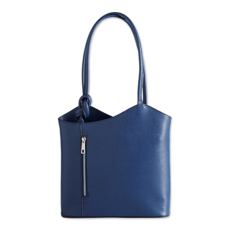 Convertible Italian Leather Backpack - Italian Escapade | NOVICA