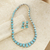 Turquoise drop earrings, 'Andean Treasure' - Chilean Earrings (image 2b) thumbail