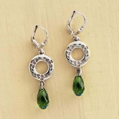 Irish Claddagh Earrings Novica Swarovski Crystal Dangle Earrings Claddagh Irish